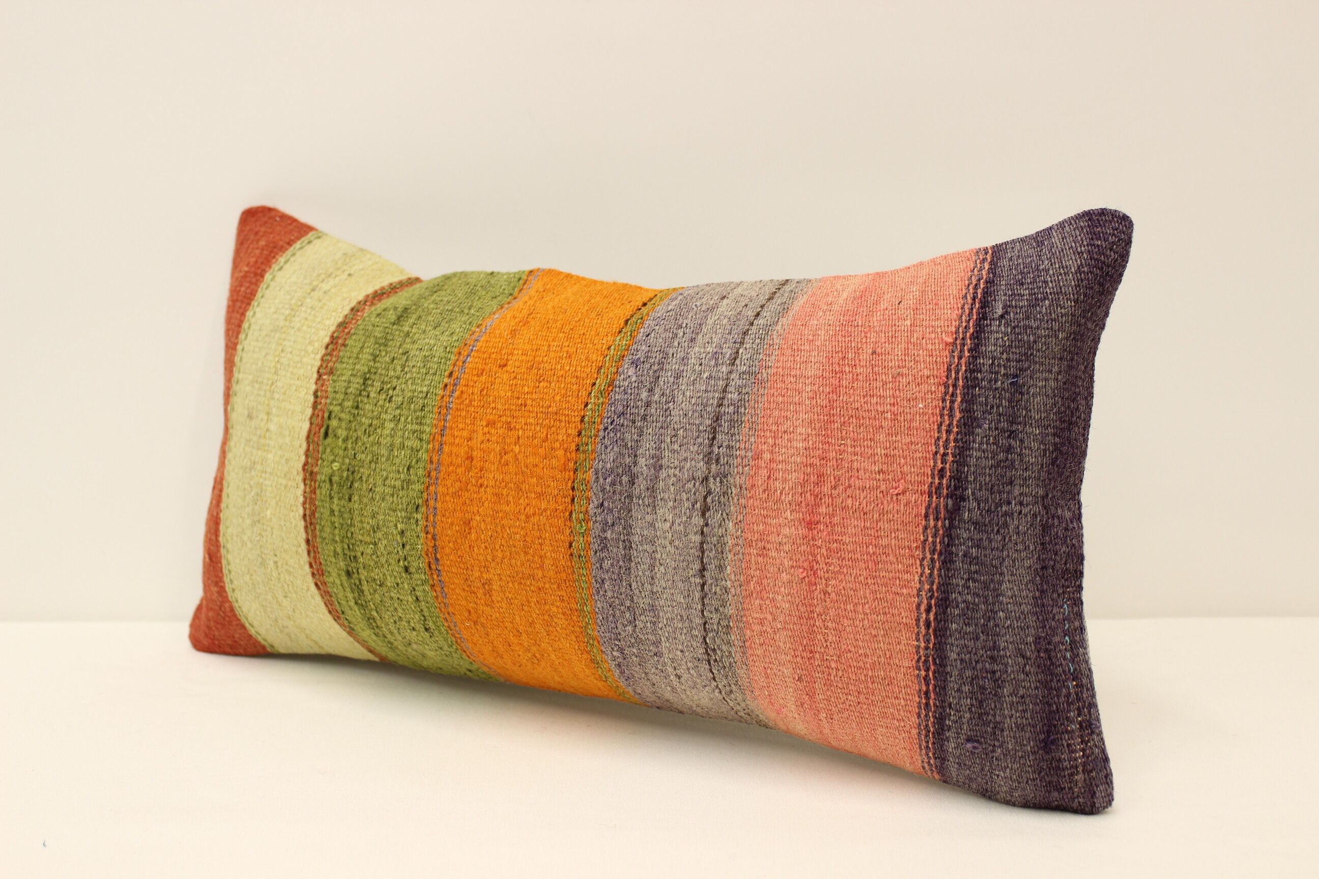 Housse coussin vintage kilim 25x50 cm