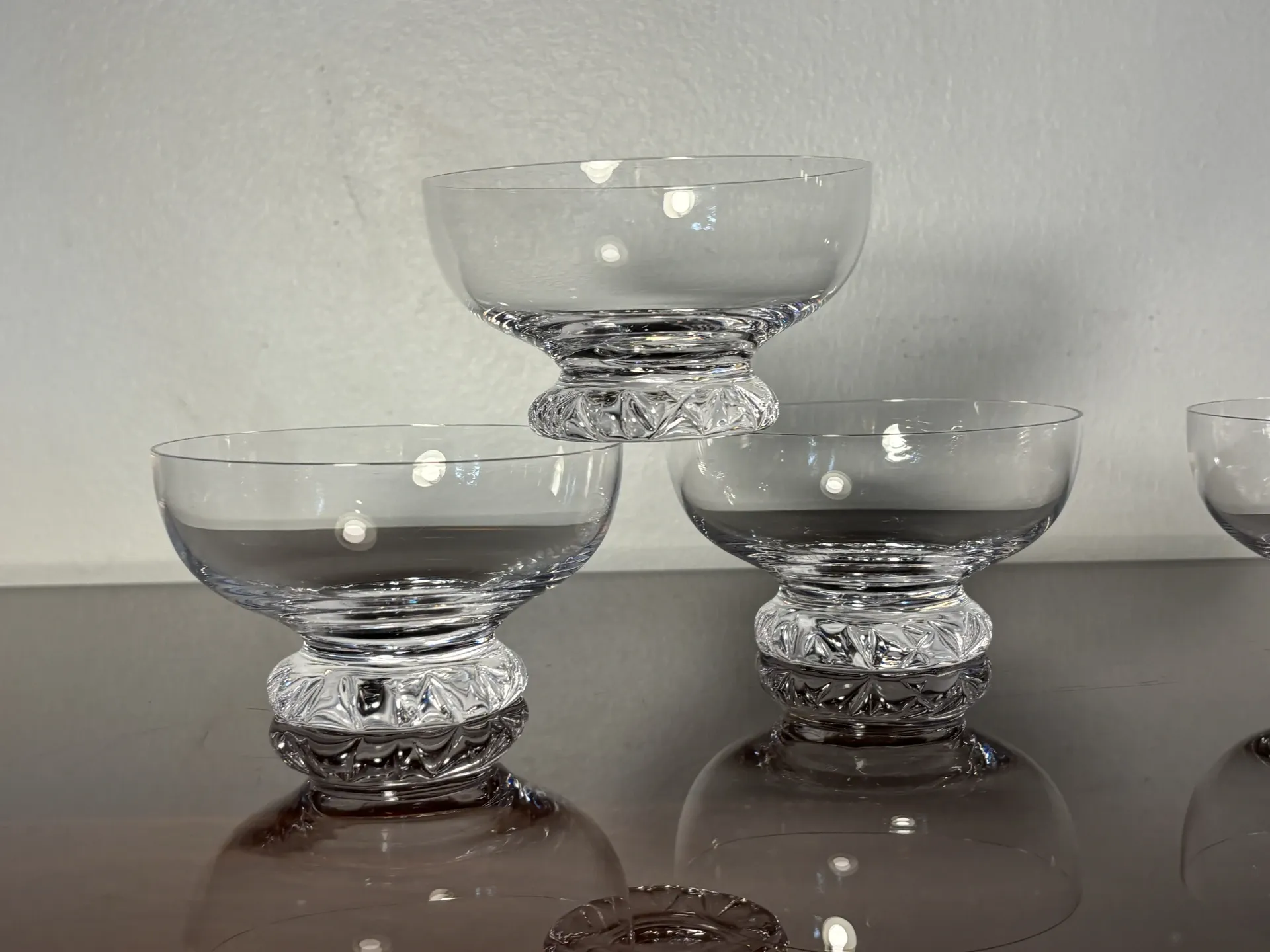 Verres a champagne 6p. Daum