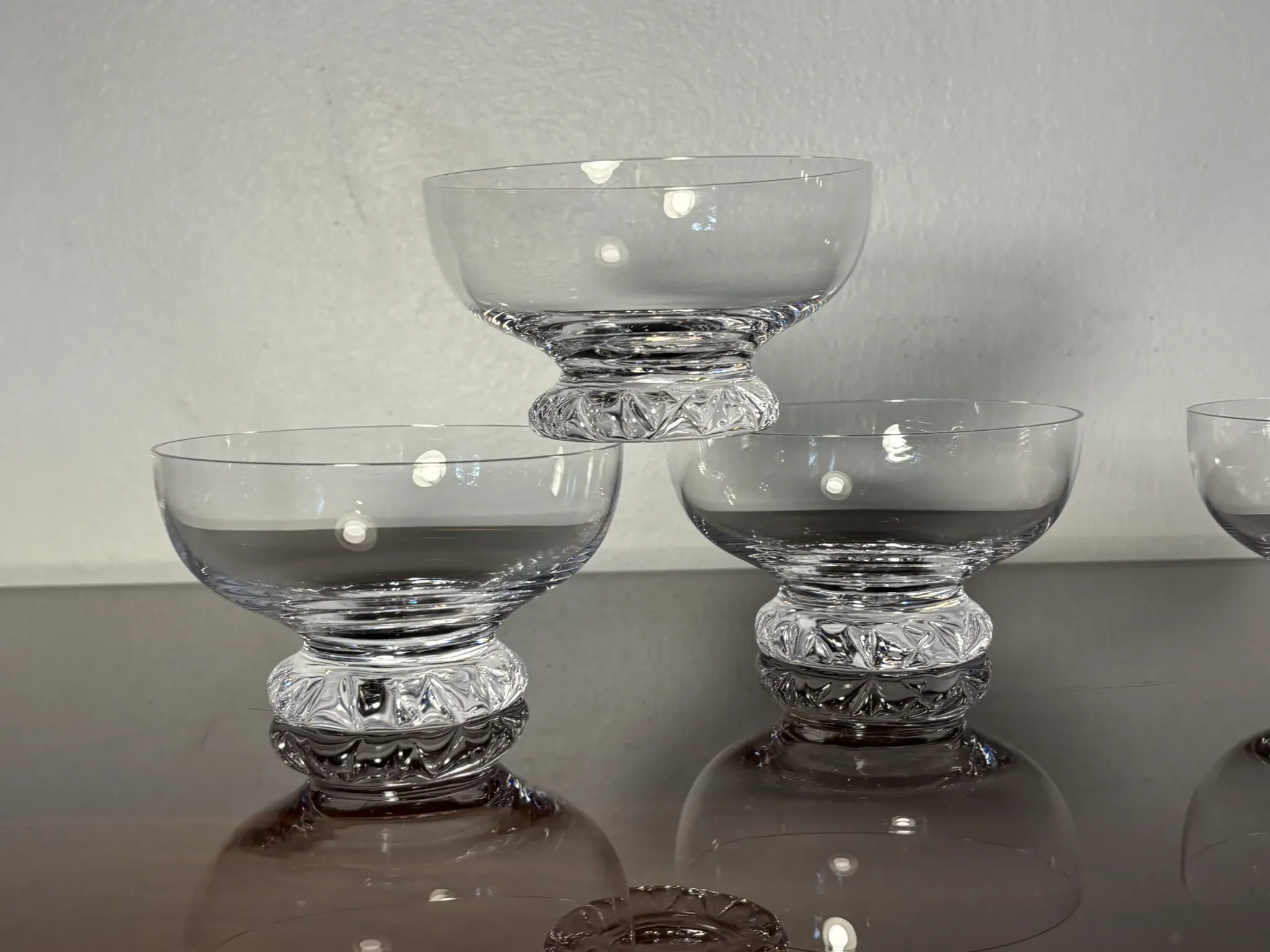 Verres à champagne 6p. Daum