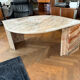 Water droplet marble coffee table design from the 70s.