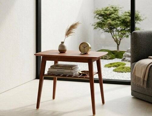 Vintage Danish Side Table in Teak, 1960s