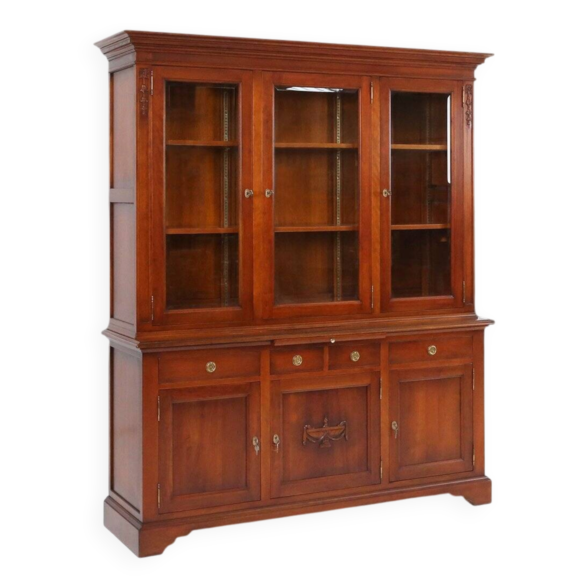 Bibliothèque en bois anglaise, années 1950
