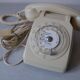 Old phone SO.CO.TEL 63 from 1982 ivory model with dial