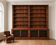 Imposant buffet deux corps/bibliothèque en chêne massif et noyer d’époque Napoléon III