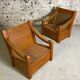 Brutalist armchairs