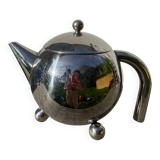 1960s Atomic Stainless Steel Teapot