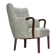1960s, Danish armchair, original light grey furniture wool, teak wood.