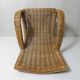 old rattan armchair for children