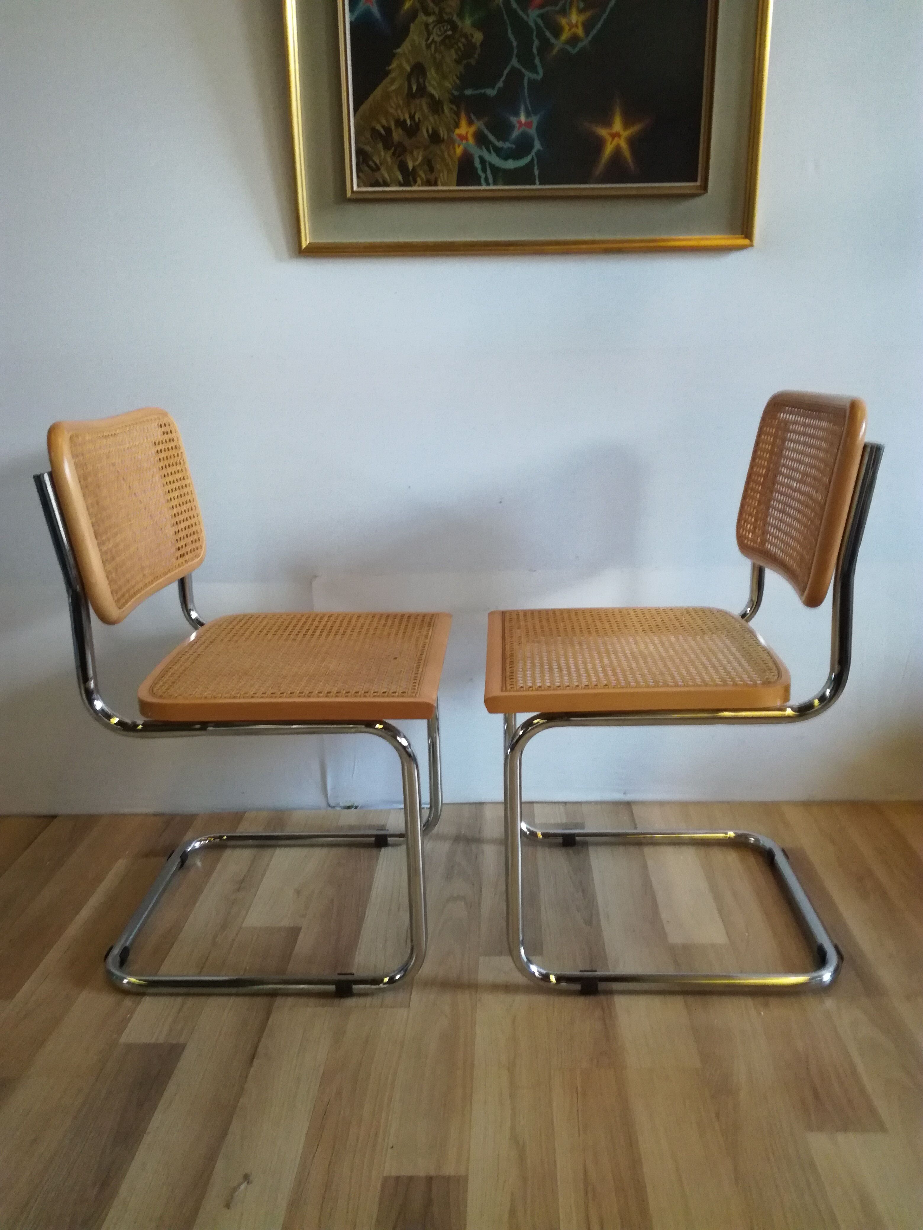 Pair of chairs B 32 design Marcel Breuer