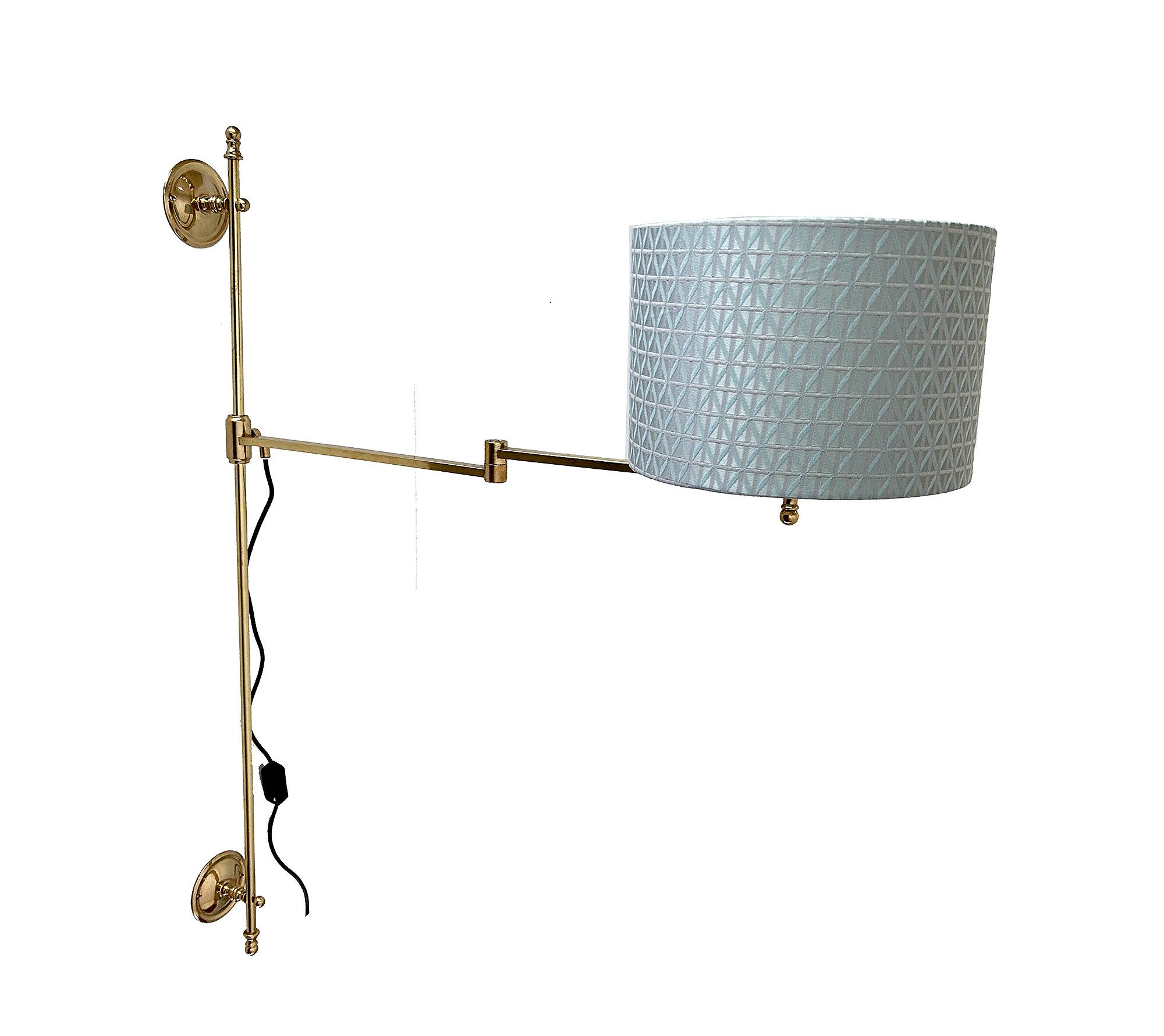 Large Vintage Adjustable Wall Lamp, 1970s