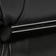 Mimo Padova black leather modular lounge chairs "Velasquez" - 1970