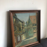 Colmar street oil on canvas