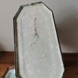 Vintage blue and white speckled enamelled metal lunch box