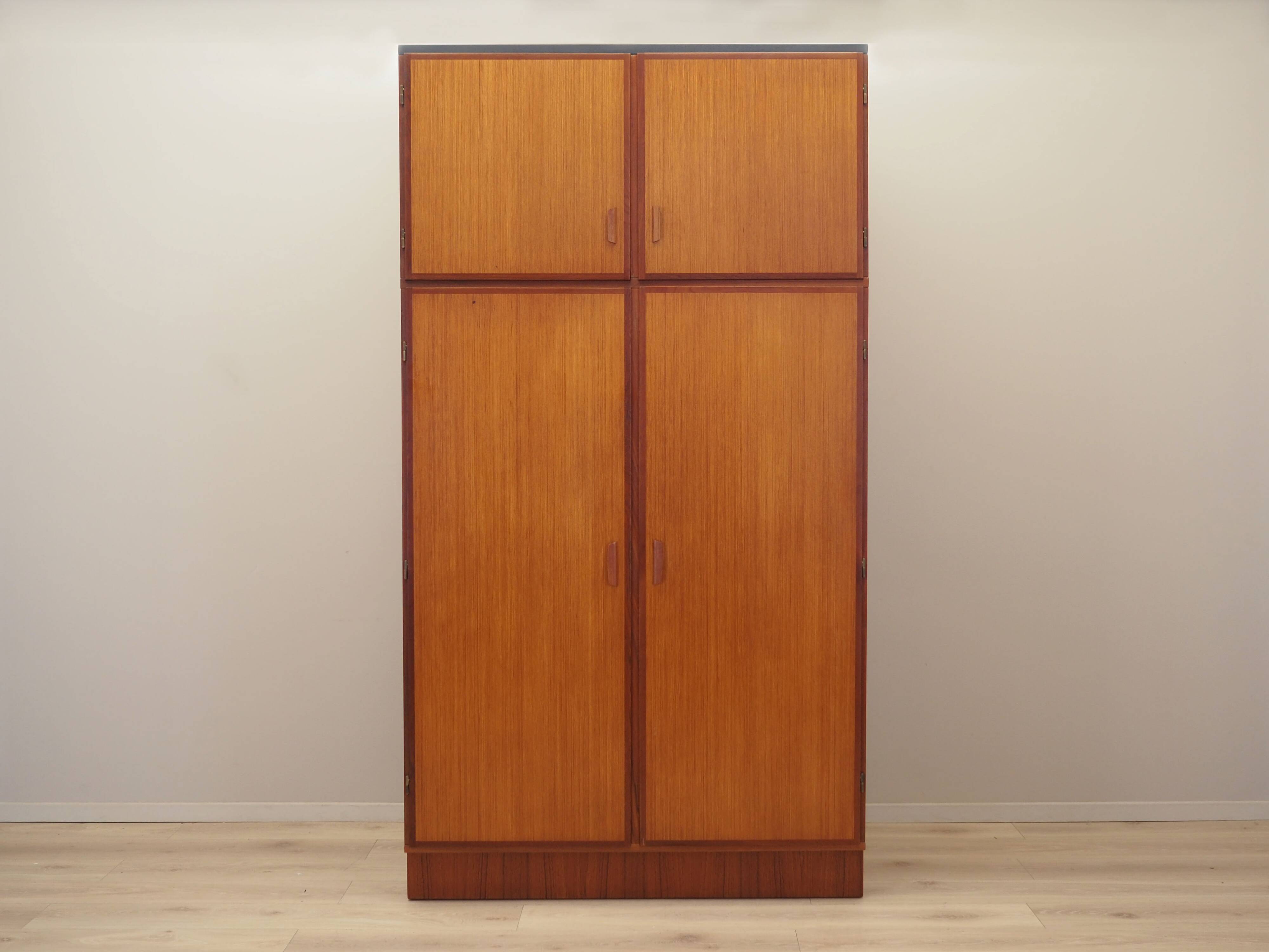 Teak wardrobe, Danish design, 1970s, manufacturer: Omann Jun