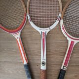 Series of 3 vintage tennis rackets