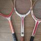Serie de 3 raquettes de tennis vintage