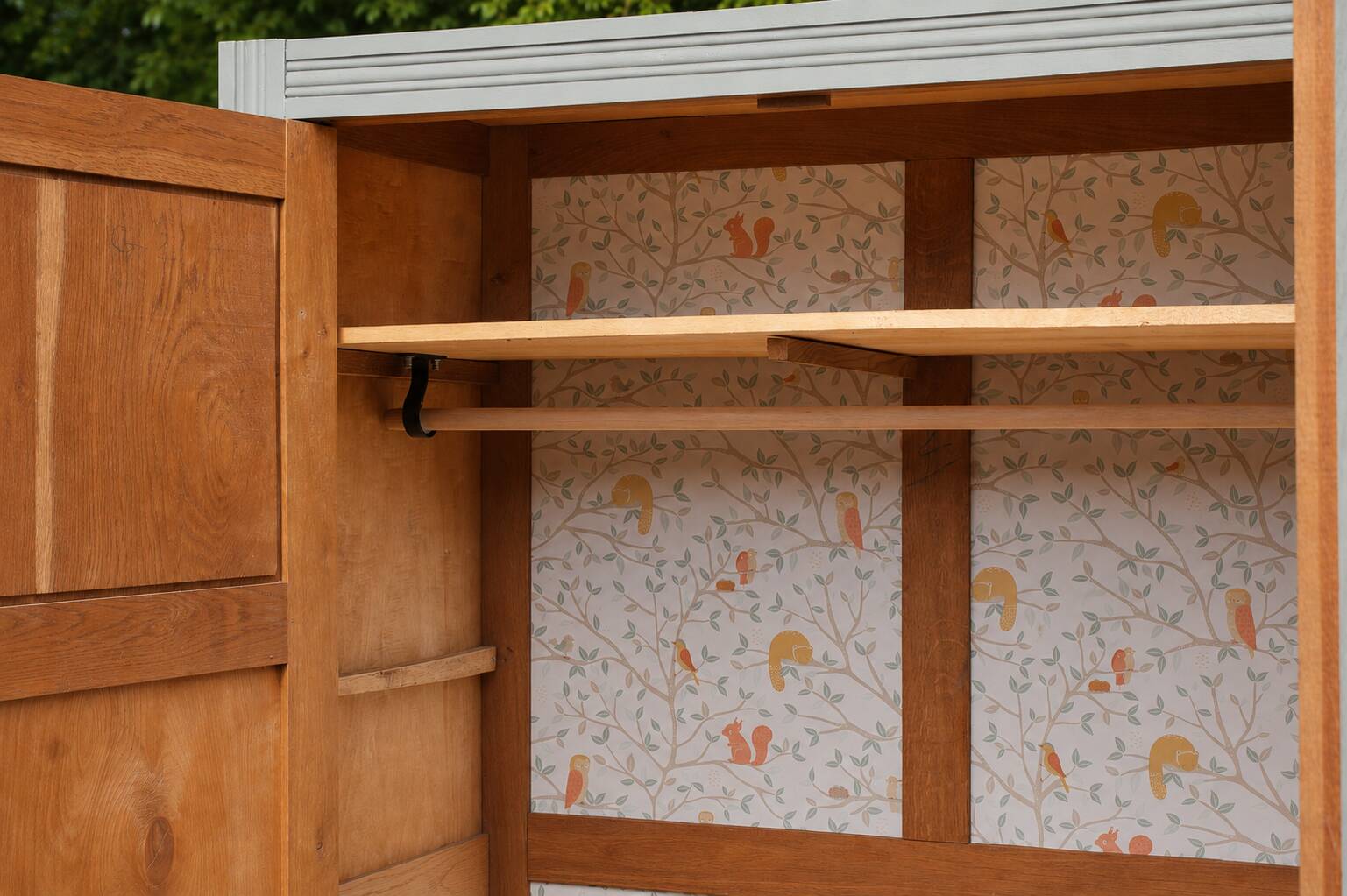 Renovated parisian wardrobe – kaki 4murs – antique wardrobe – country style