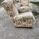 Pair of armchairs 1940 rocking-chair