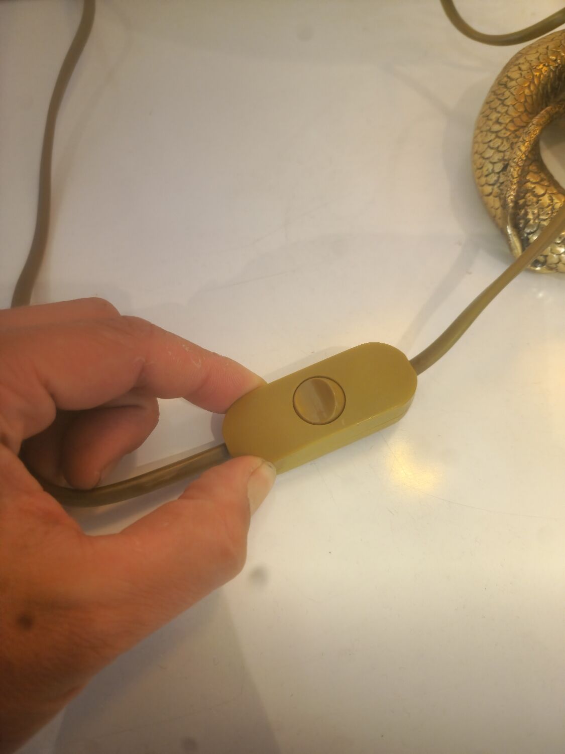 Lampes de table Cobra entièrement en laiton, style Maison Jansen