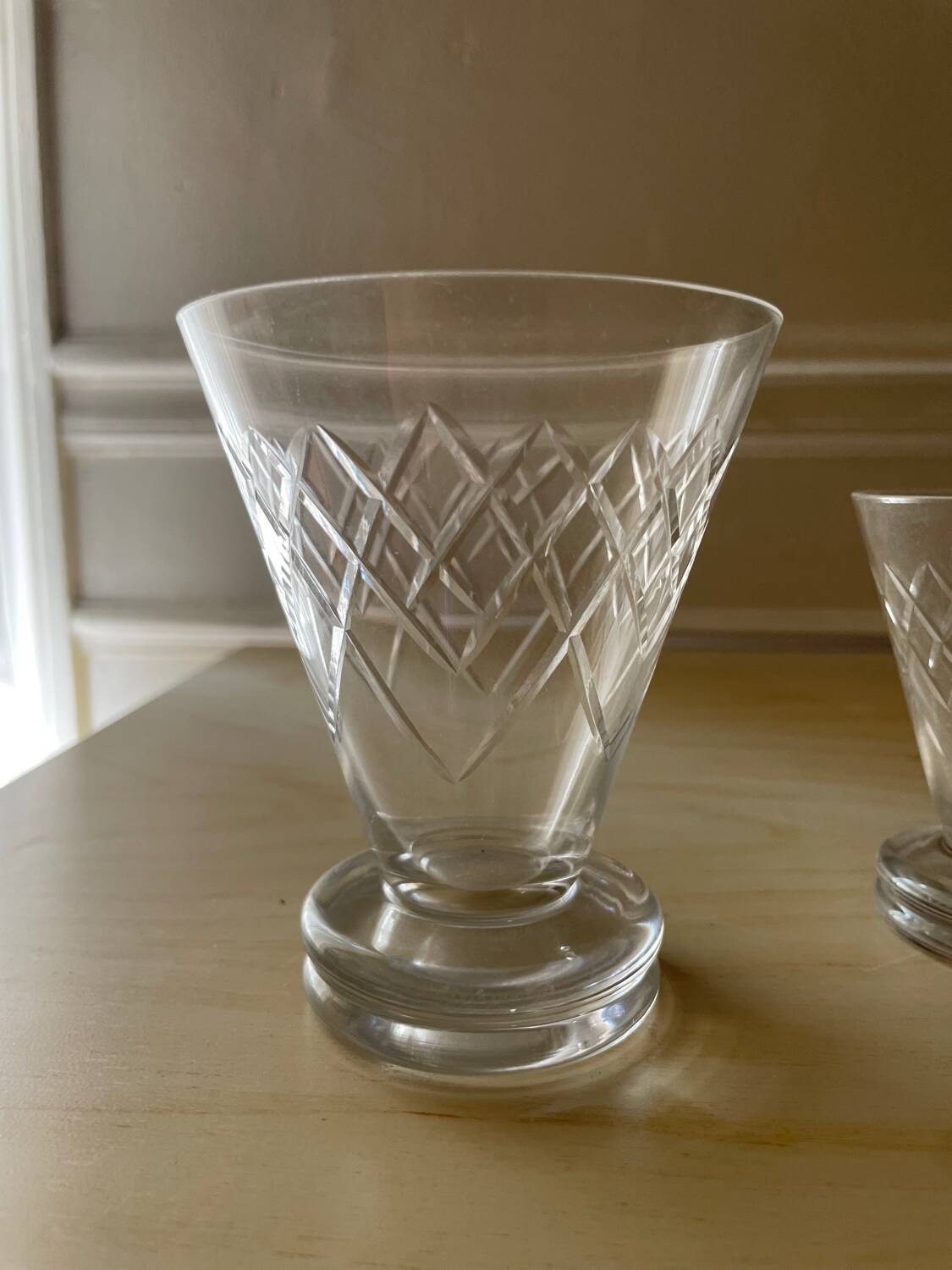 Argental Saint Louis crystal glasses
