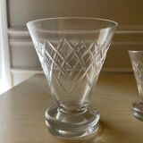 Argental Saint Louis crystal glasses