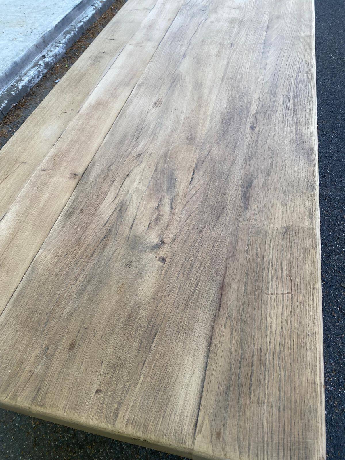 19th century solid oak farmhouse table 240cm