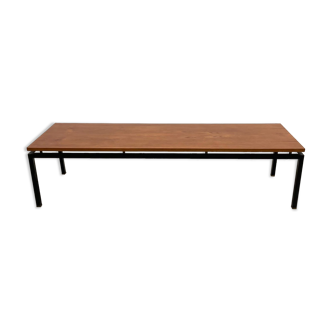 Mid century modern rectangular wooden coffee table