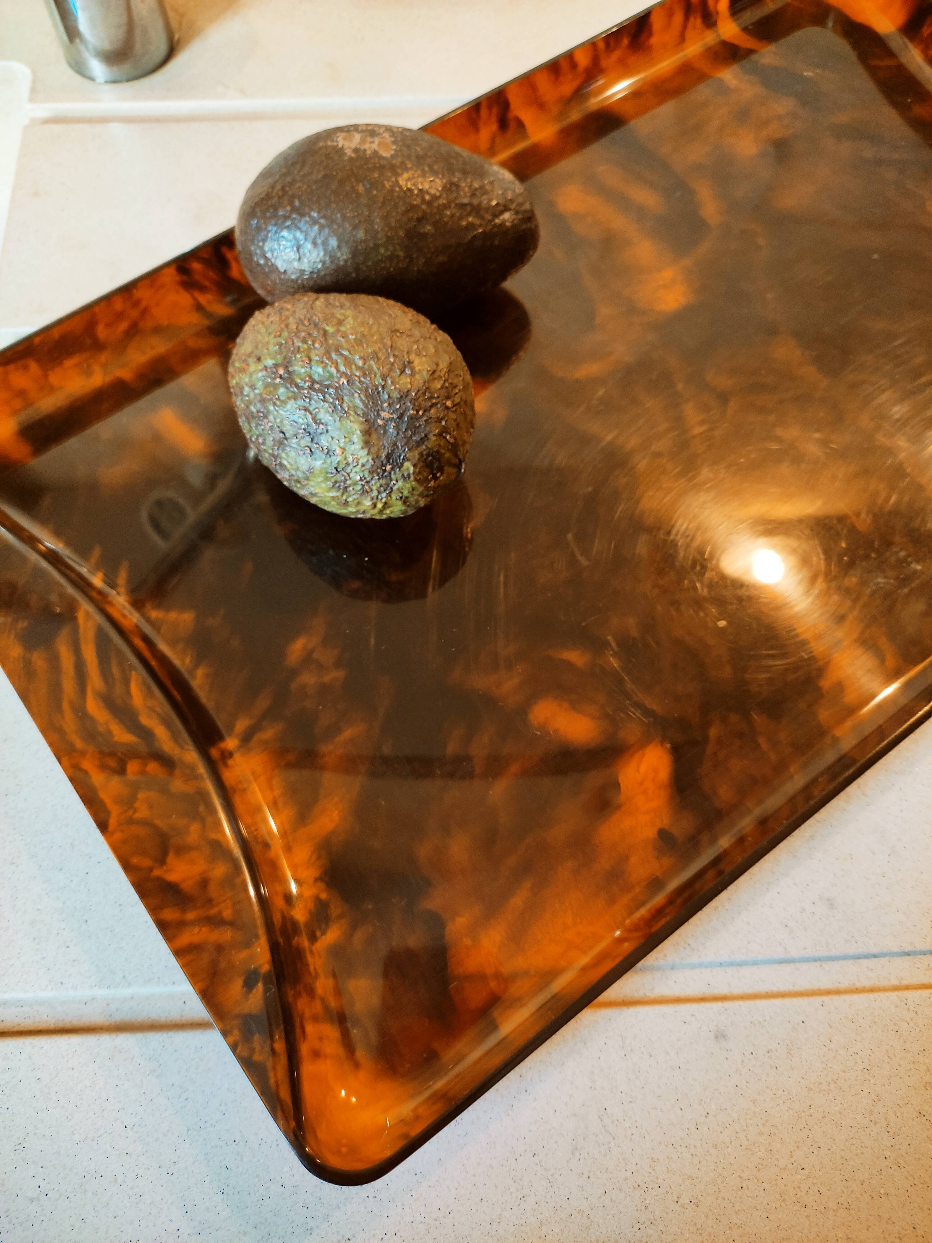 Guzzini tray in lucite