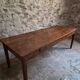 Table à manger de ferme française ancienne avec deux tiroirs | Chêne & pin | vers 1850–1900