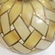 Vintage Capiz Shell Pendant Lamp – Woven Mother of Pearl Shade,