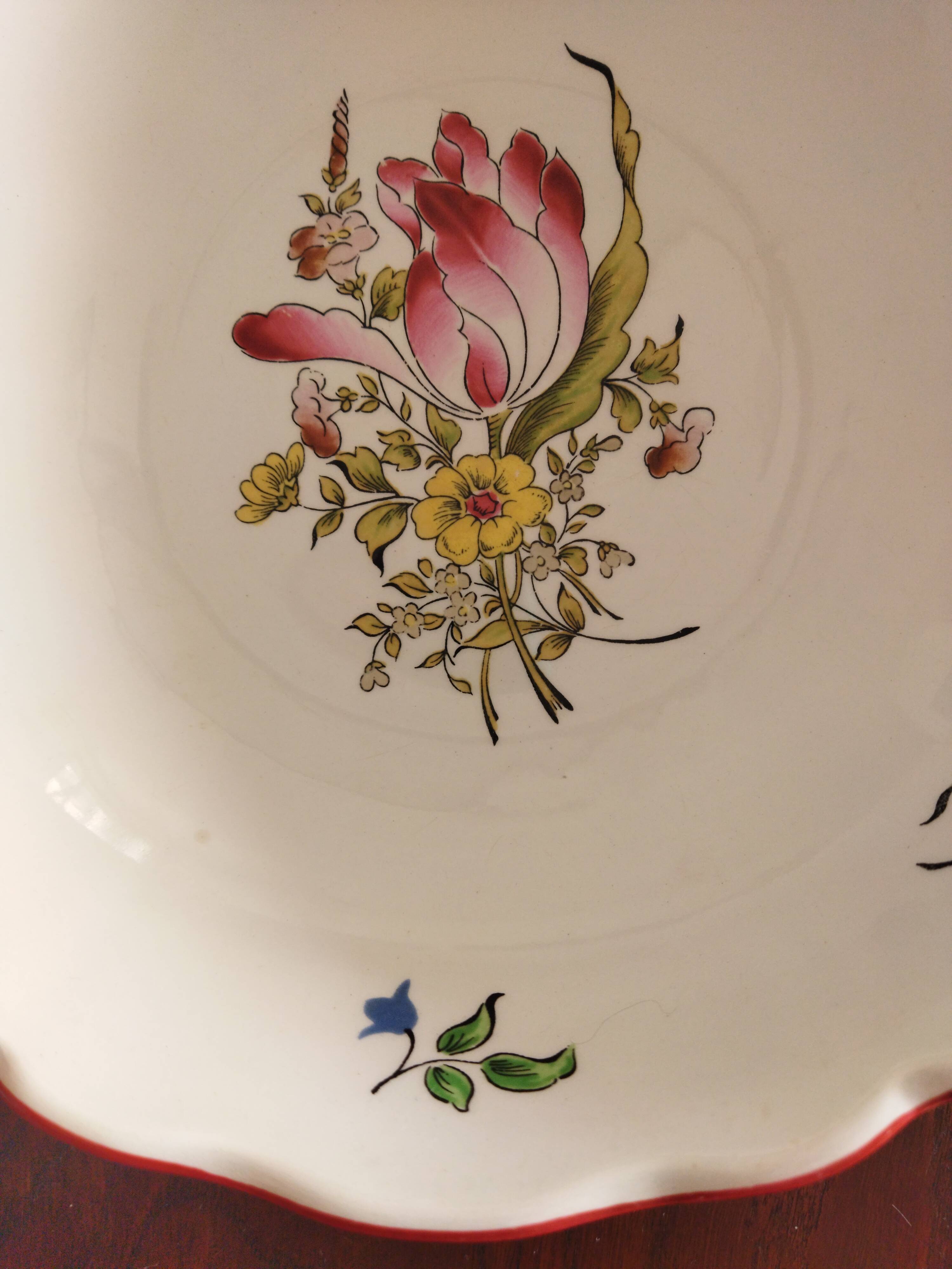 "Fine Street Lamp" salad bowl KG Lunéville