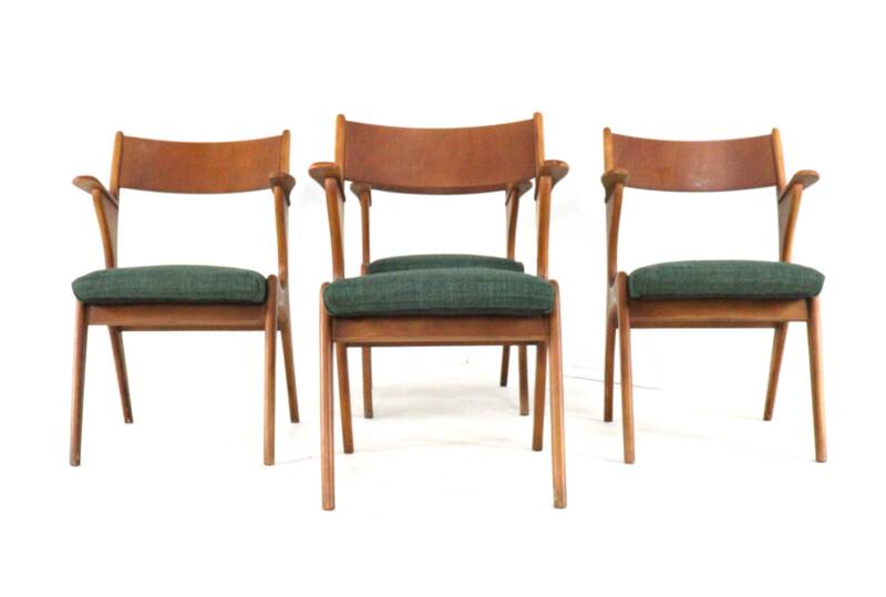 Set of 4 dining chairs 'Engstingen' - new upholstery
