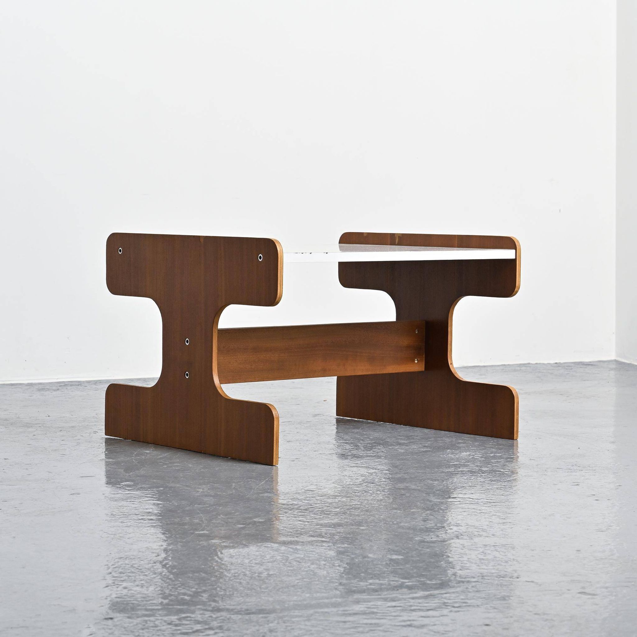Plywood and laminate coffee table, Negroni, circa 1970