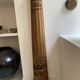 Carved teak column XIXth - India
