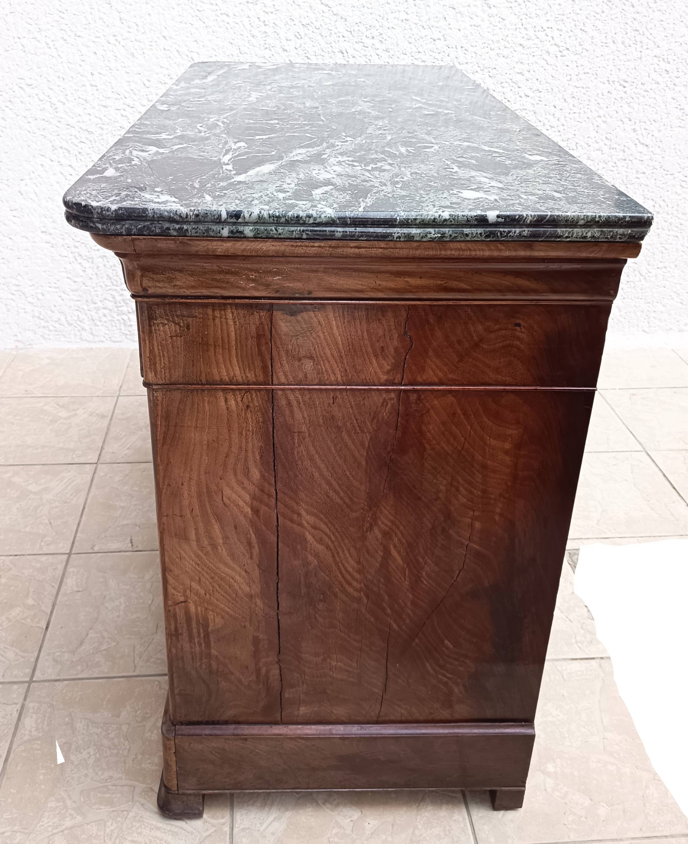 Louis Philippe mahogany secretary chest of drawers