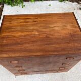 Commode scandinave vintage en teck