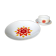 Hollow round plate duo and gravy boat in Winterling porcelain, 1970.