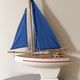 Tirot brand basin sailboat model 701, vintage wooden toy.