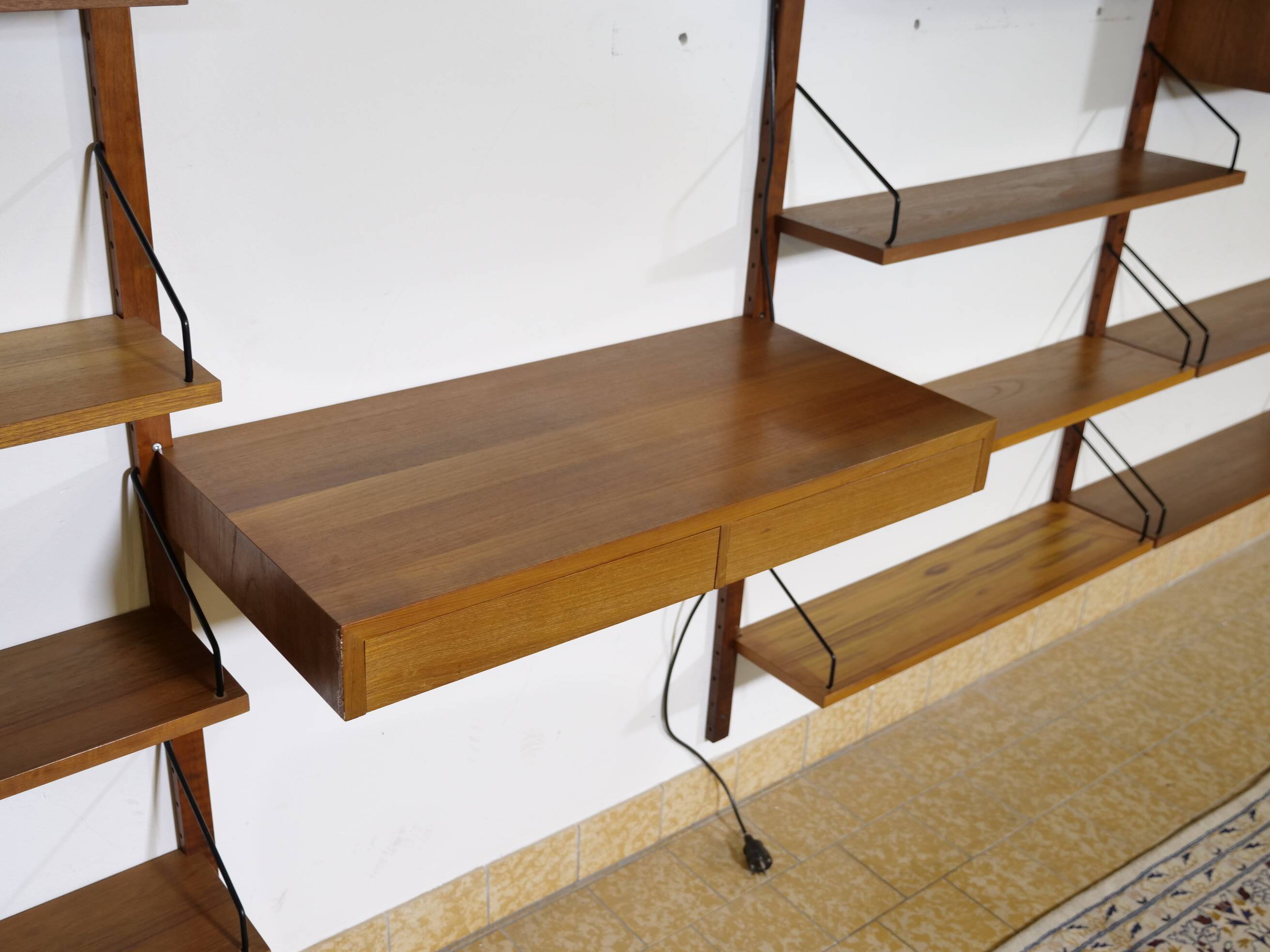 Modular Mid Century Royal Wall System in Teak by Poul Cadovius, 1960s