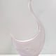 Pink Sommerso Murano glass swan by Elio Raffaeli, Italy
