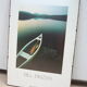 Landscape poster with canoe Habiat vintage Bill Binzen 50 x 70