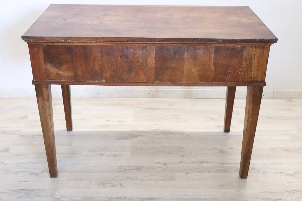 Antique walnut desk, Italy, late 18th century