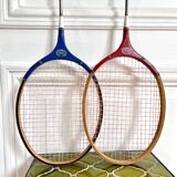 Vintage wooden badminton rackets