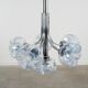 Chandelier, Italian design, Murano glass, 1970s, made in Italy.