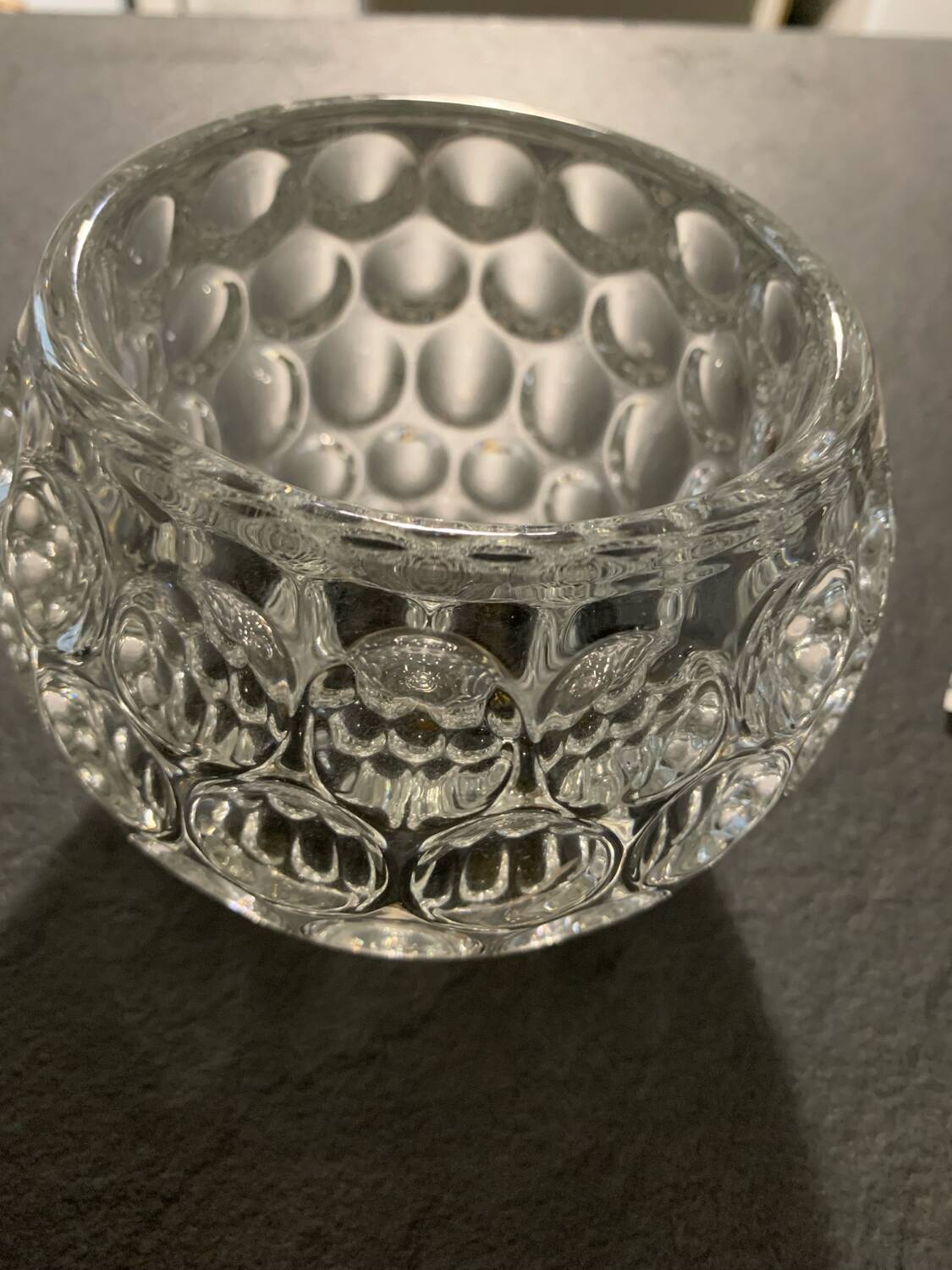 Crystal candle holder or trinket holder