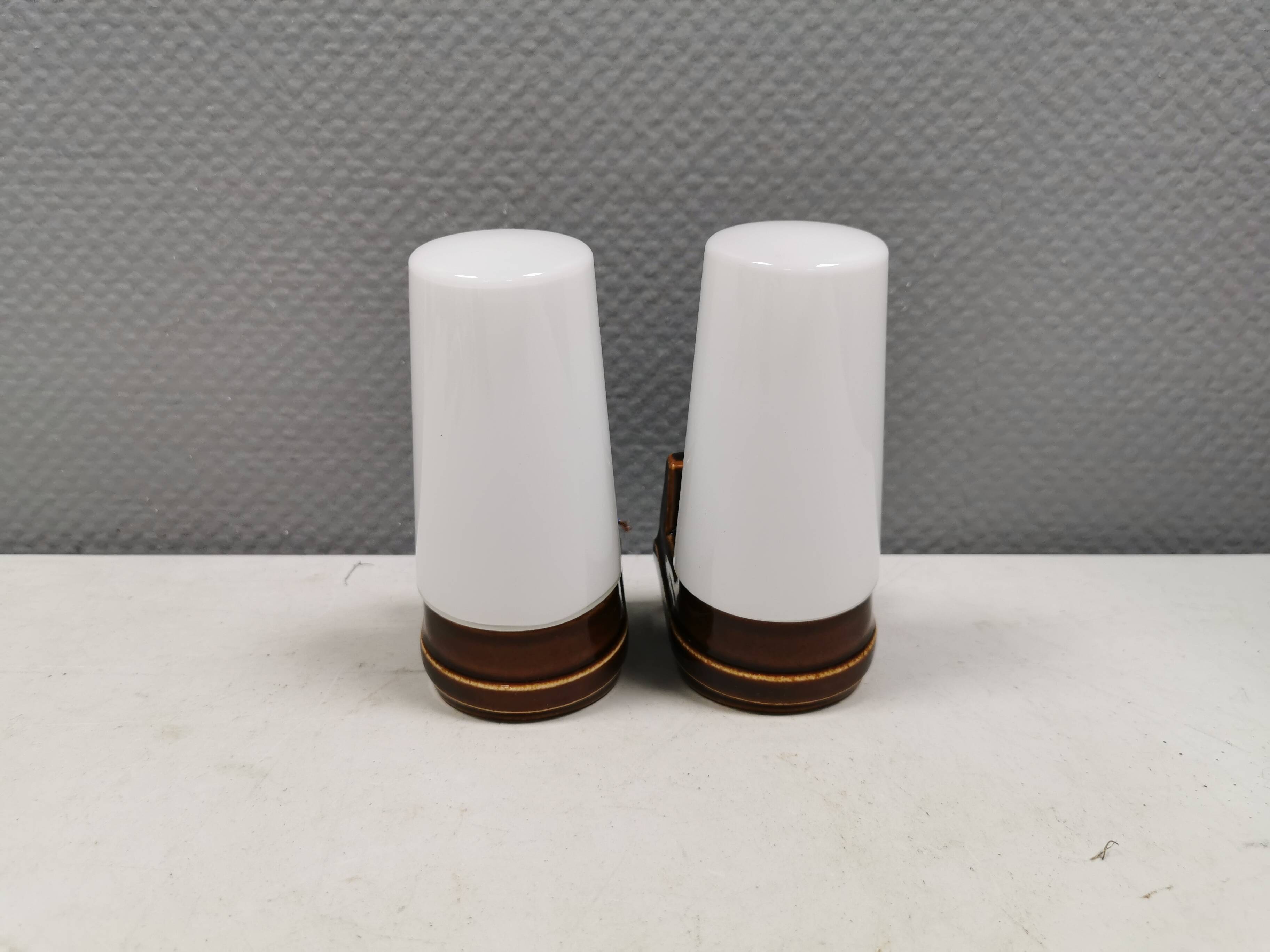 Ceramic bathroom lamp designed by Sigvard Bernadotte for Ifö Sweden 60-70s