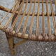 4 fauteuils corbeille en rotin