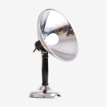 Table lamp in chrome and metal, Czechoslovakia 1930