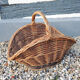 Old Wicker Log Basket / Rattan