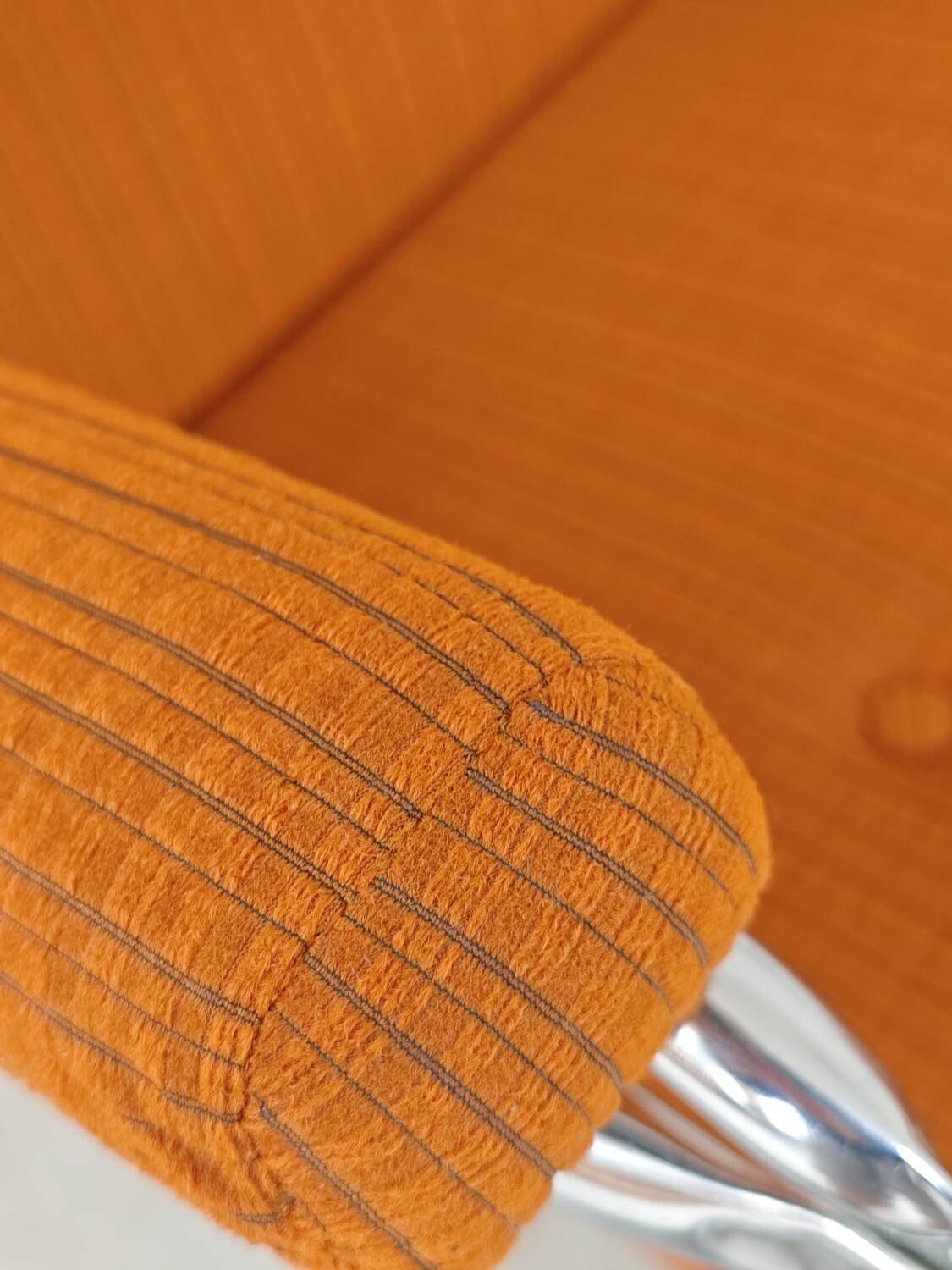 Indoor deckchair, Lama 70's orange deck chair